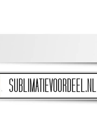 Sublimations-Nummernschild