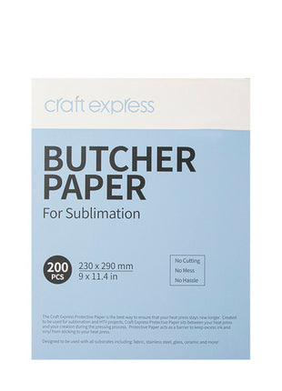 Butcher paper 230 x 290 mm Craft Express - 200 vellen voor sublimatie