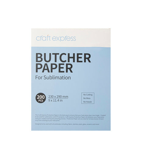 Butcher paper 230 x 290 mm Craft Express - 200 vellen voor sublimatie