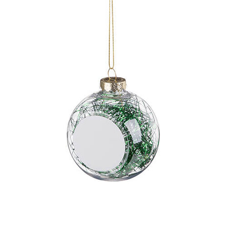 Christmas ball Angel hair green for sublimation