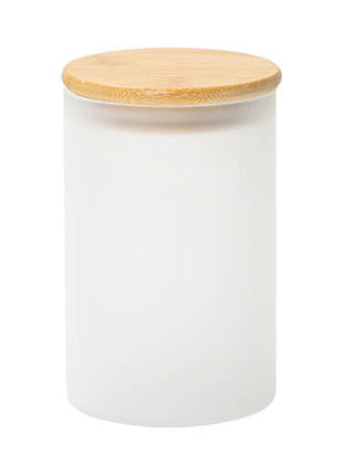 Glazen container 600 ml bamboe deksel voor sublimatie