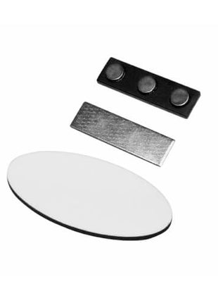 Sublimatie Naamplaatje Ovaal – MDF Blanco Badge