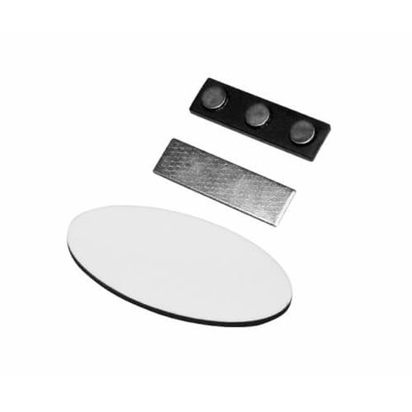 Sublimatie Naamplaatje Ovaal – MDF Blanco Badge