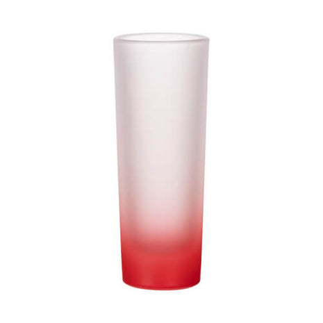 90ml (3oz) Frosted Shotglaasje Gradient Rood voor sublimatie