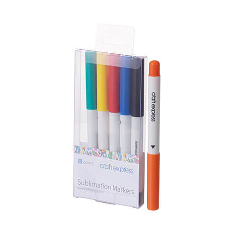 Craft Express 6 sublimatiemarkers voor sublimatie