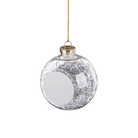 Christmas ball Angel hair silver for sublimation