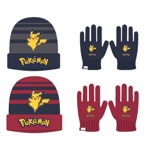 Pokémon Muts met Handschoenen – Blauw – One Size