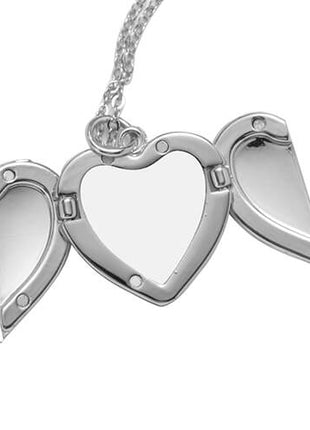 Heart Angel Wings Ketting Zilver voor sublimatie