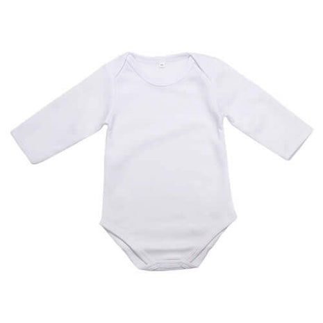 Baby Romper lange mouw in 5 maten voor sublimatie (E3-4A)