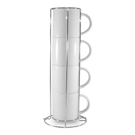 250ml 4 Stapelbare Kopjes A+ inclusief standaard voor sublimatie