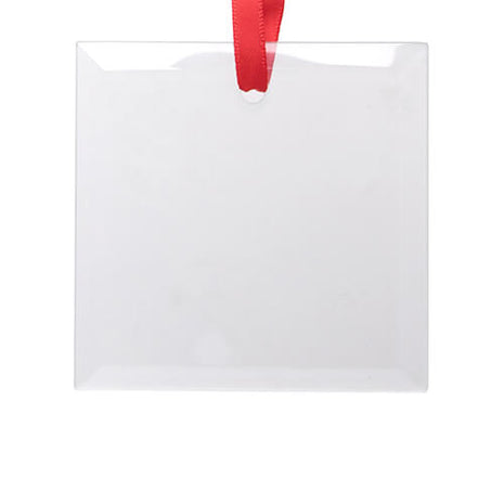 Glass Christmas Tree Pendant Square for sublimation