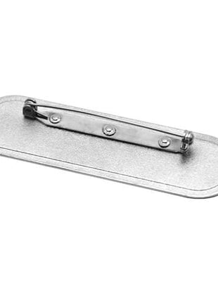 Rechteckiges Namensschild aus Metall mit abgerundeten Ecken zur Sublimation