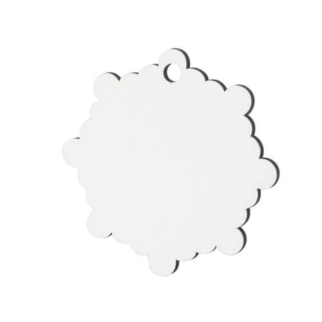 MDF Tree Hanging Snowflake for sublimation