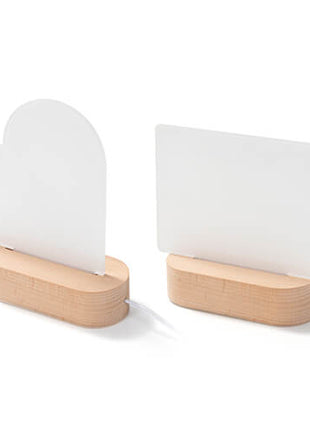 Houten LED lamp basis ovaal voor sublimatie