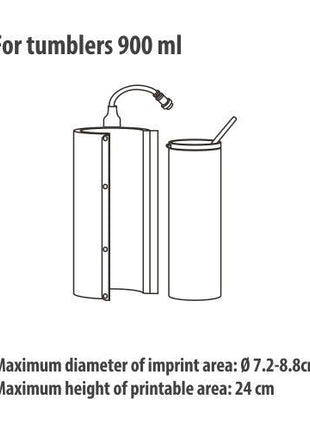 Element 900ml Tumbler voor de Craft Express Elite Pro Mok/Tumbler press
