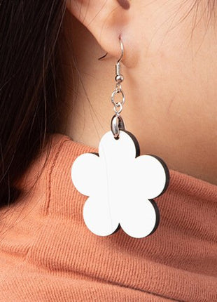 MDF oorbellen bloem voor sublimatie