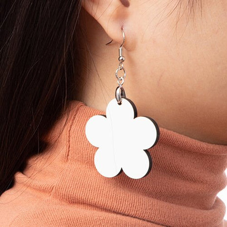 MDF oorbellen bloem voor sublimatie