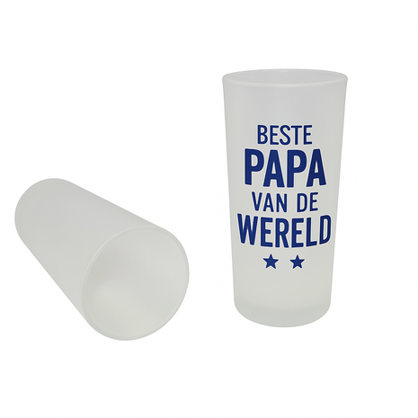 Sublimatie Glas 230ml – Frosted Afwerking, Ideaal voor Personaliseerbare Prints