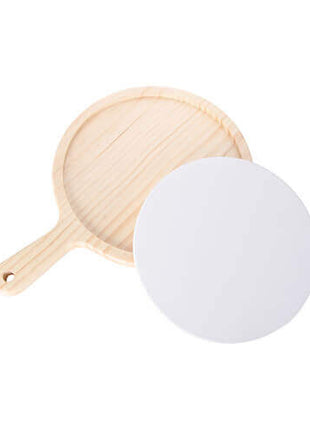 Houten Kaasplank Rond met Keramische Tegel voor sublimatie