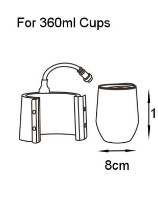Conische Element 360ml voor de Craft Express Elite Pro Mok/Tumbler press