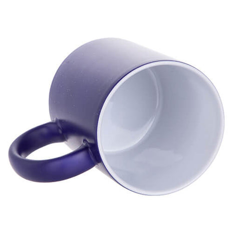 330ml (11oz) Magische Mok Mat Blauw Glitter voor sublimatie