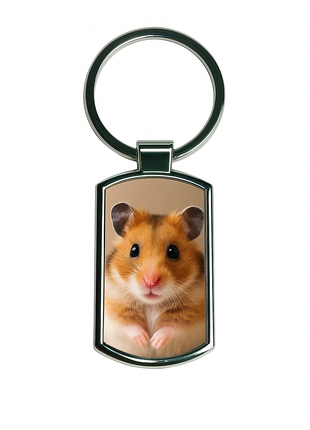 Blanco Metalen Sleutelhanger 3x7,5 cm – Rechthoekig Formaat voor Sublimatie Bedrukking