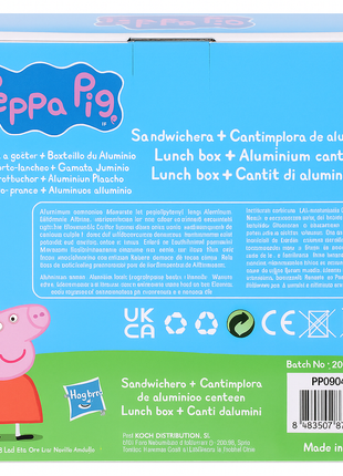 Peppa Pig Lunchset – Roze – Lunchbox & Aluminium Drinkfles
