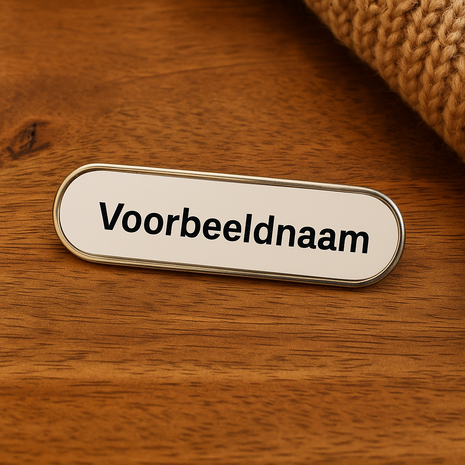 Rechthoekig metalen naamplaatje afgeronde hoeken voor sublimatie