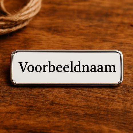 Rechthoekig metalen naamplaatje voor sublimatie