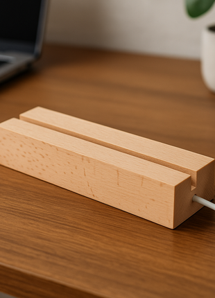 Houten LED lamp basis rechthoek voor sublimatie