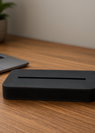 Zwart houten houder voor 10.5 x 10.5cm