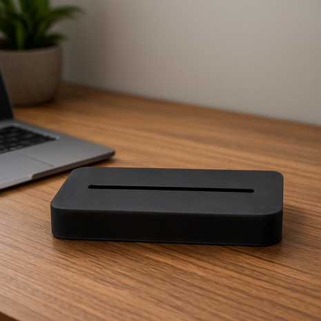 Zwart houten houder voor 10.5 x 10.5cm