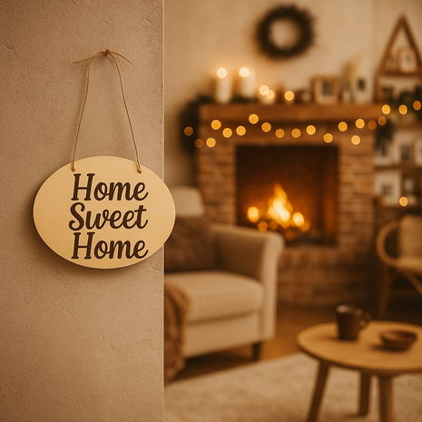 Houten deurhanger voor sublimatie