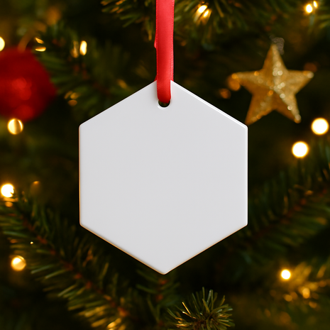 Glass Christmas Tree Pendant Square for sublimation