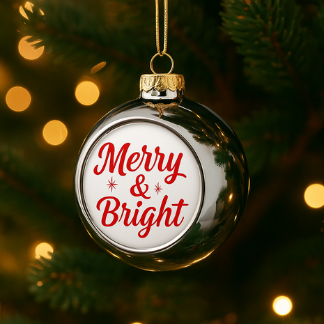 Christmas ball Silver Ø8cm for sublimation