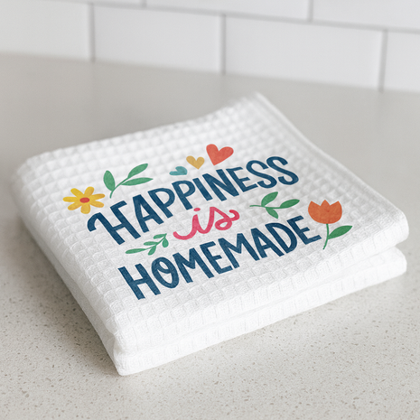 Waffle Keukenhanddoek 28x46 cm voor sublimatie