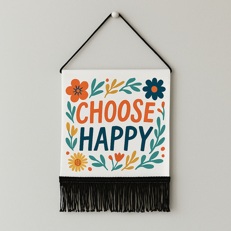 Vaantje met Zwarte Franjes voor sublimatie