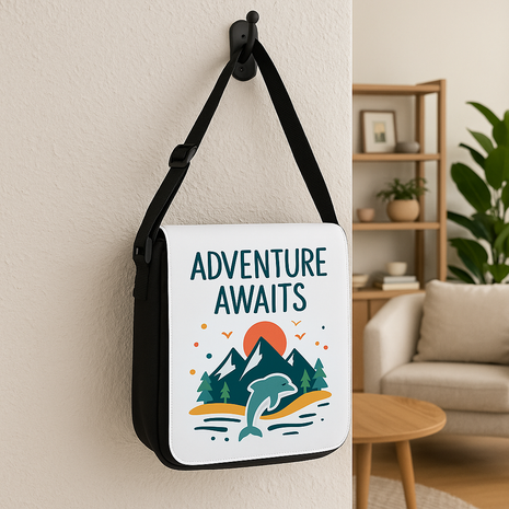 Schoudertas voor Sublimatie – Met Verwisselbare Bedrukbare Flap