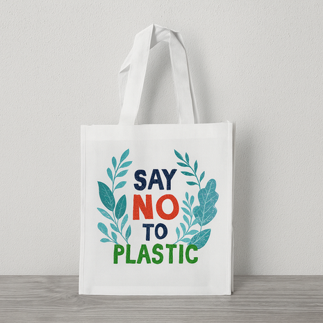 Sublimatie Promotietas wit 26 x 32 cm cm – Non-Woven, bedrukbaar aan beide zijden