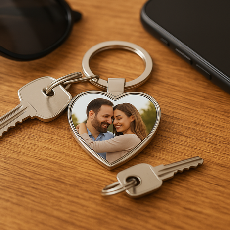 Metal Keychain Heart for sublimation