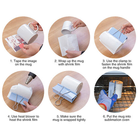 Craft Express Krimpfolie Clip-klem voor sublimatie