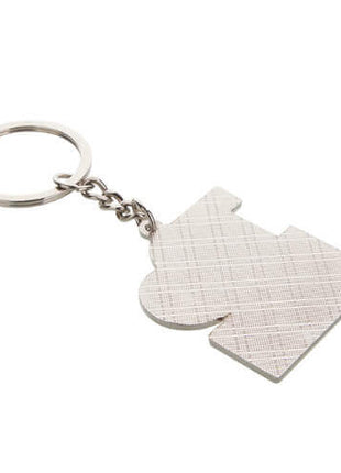 Metal Keychain I-Love for sublimation