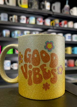 330ml (11oz) Glitter Mok Zilver/Goud voor sublimatie