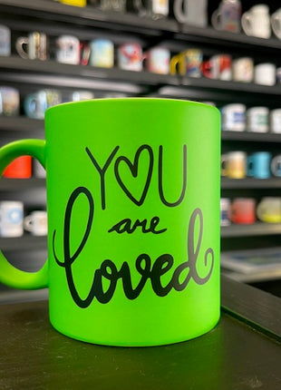 330 ml (11 oz) Tasse, fluoreszierend matt (wählen Sie Ihre Farbe) für Sublimation