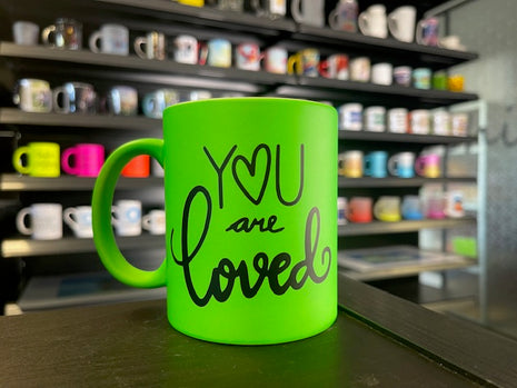 330ml (11oz) Mok Fluor Mat (kies uw kleur) voor sublimatie