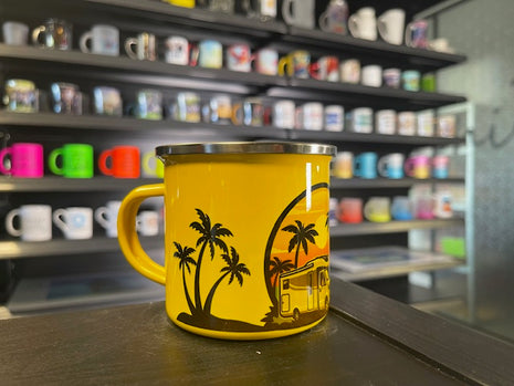 Emaille mok 360ml Geel voor sublimatie