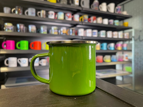 Emaille mok 360ml Groen voor sublimatie