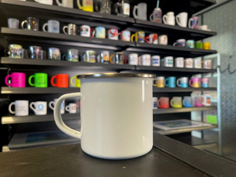 Emaille Mok Wit voor sublimatie 360ml (12oz)