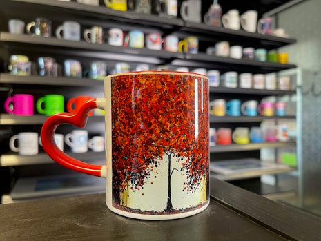 330ml (11oz) Duo Color Mok met hart oor (kies uw kleur) voor sublimatie