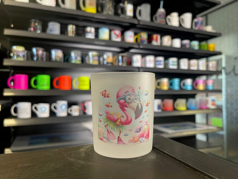 170ml (6oz) Theelichthouder Frosted voor sublimatie ( Waxinelicht)